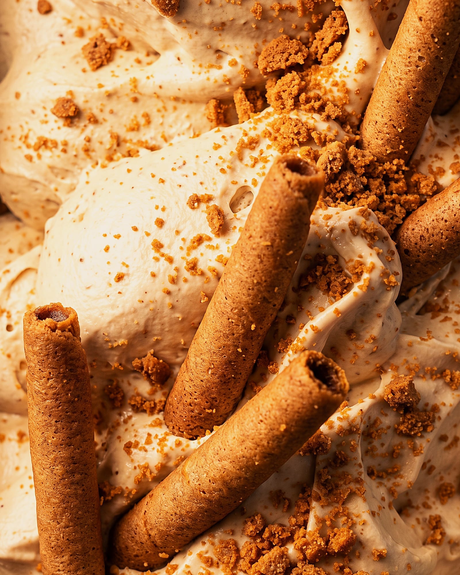 Cigarettes russes speculoos — close-up van het ijs