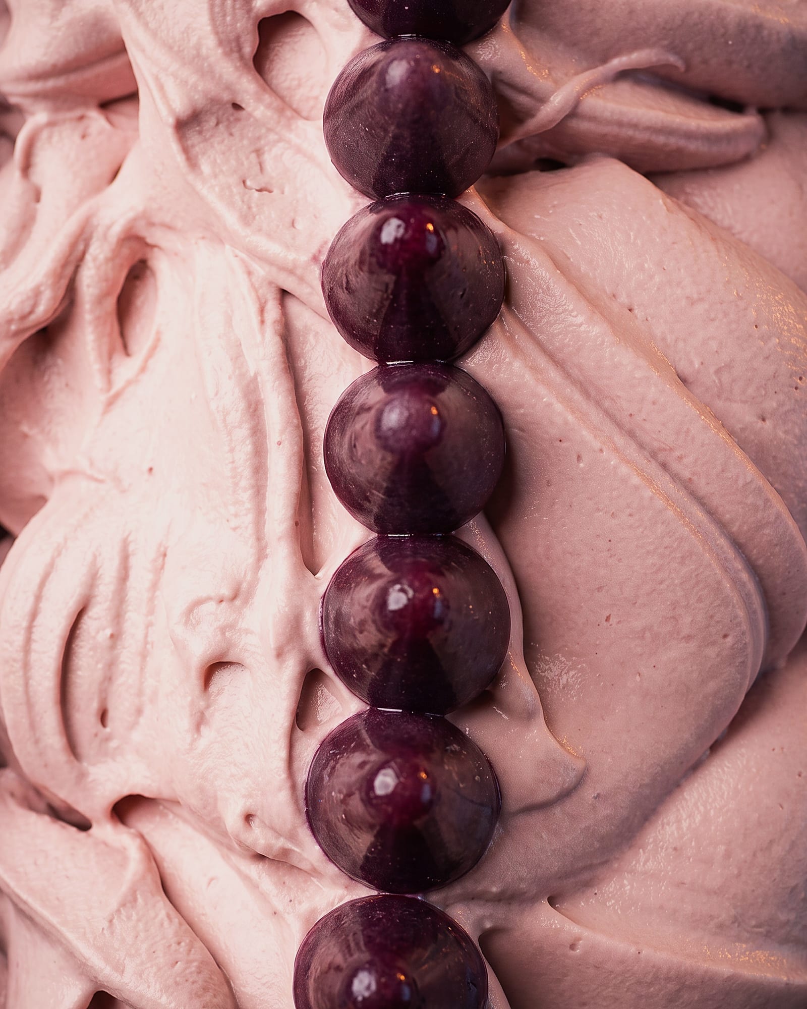 Cuberdon — close-up van het ijs