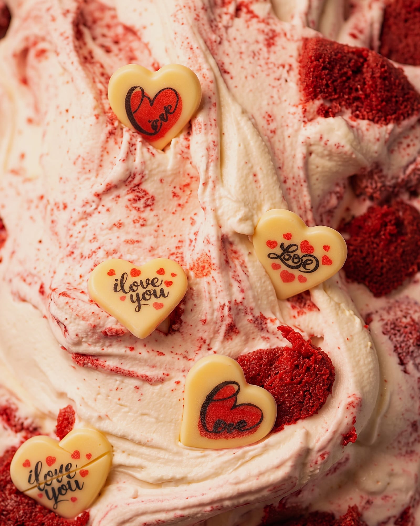 Cupid's Kiss — close-up van het ijs