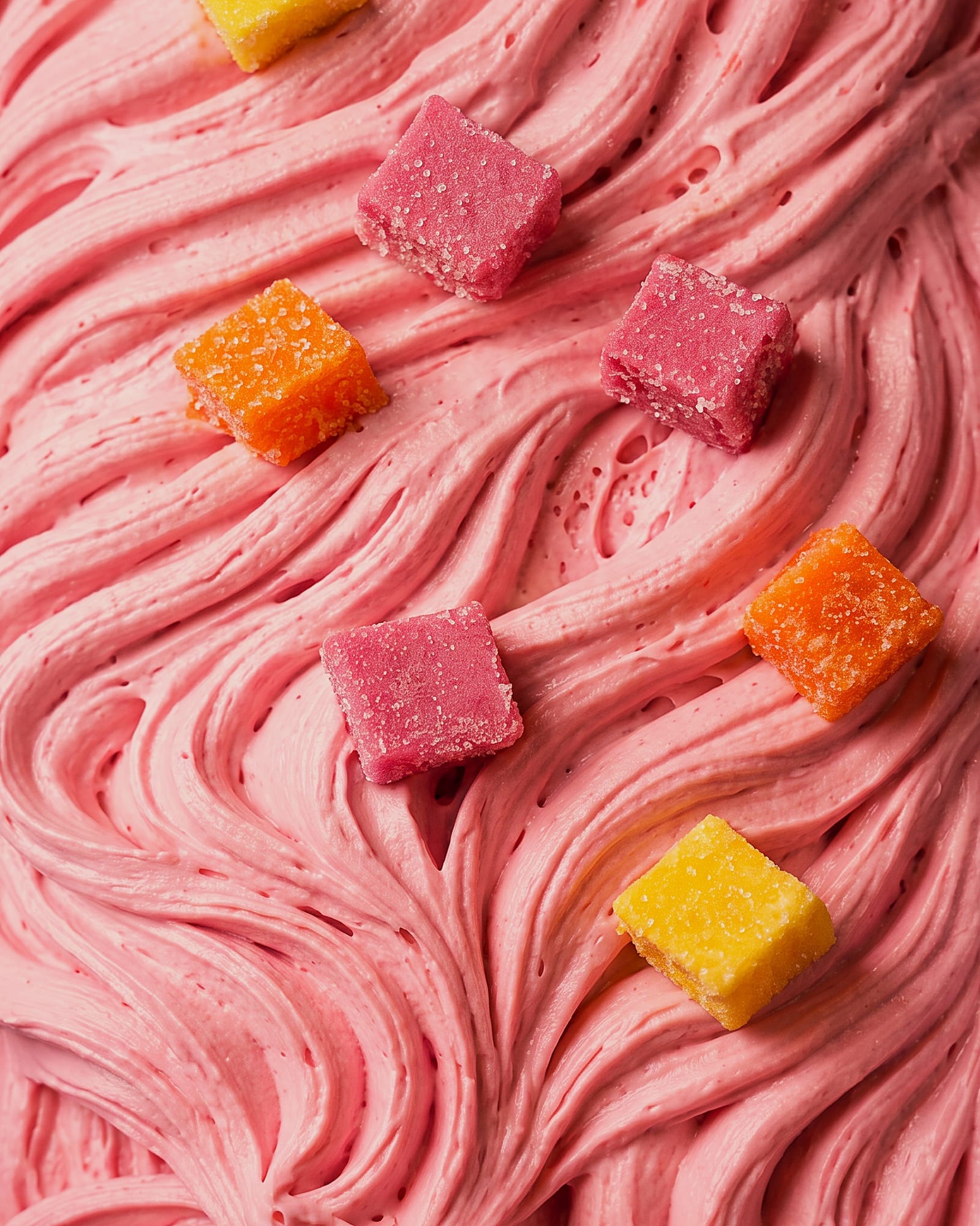 Fruitella — close-up van het ijs