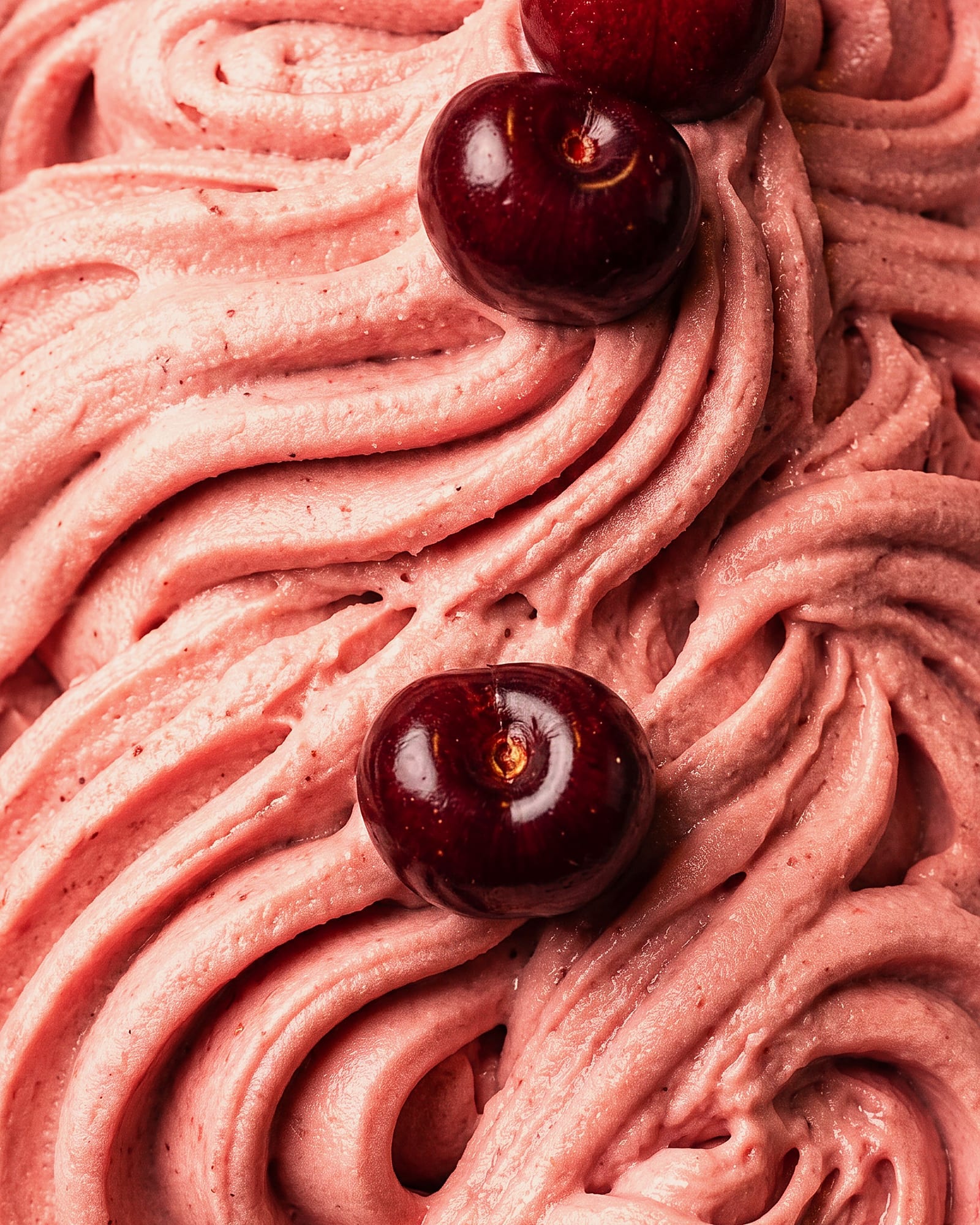 Krieksorbet — close-up van het ijs