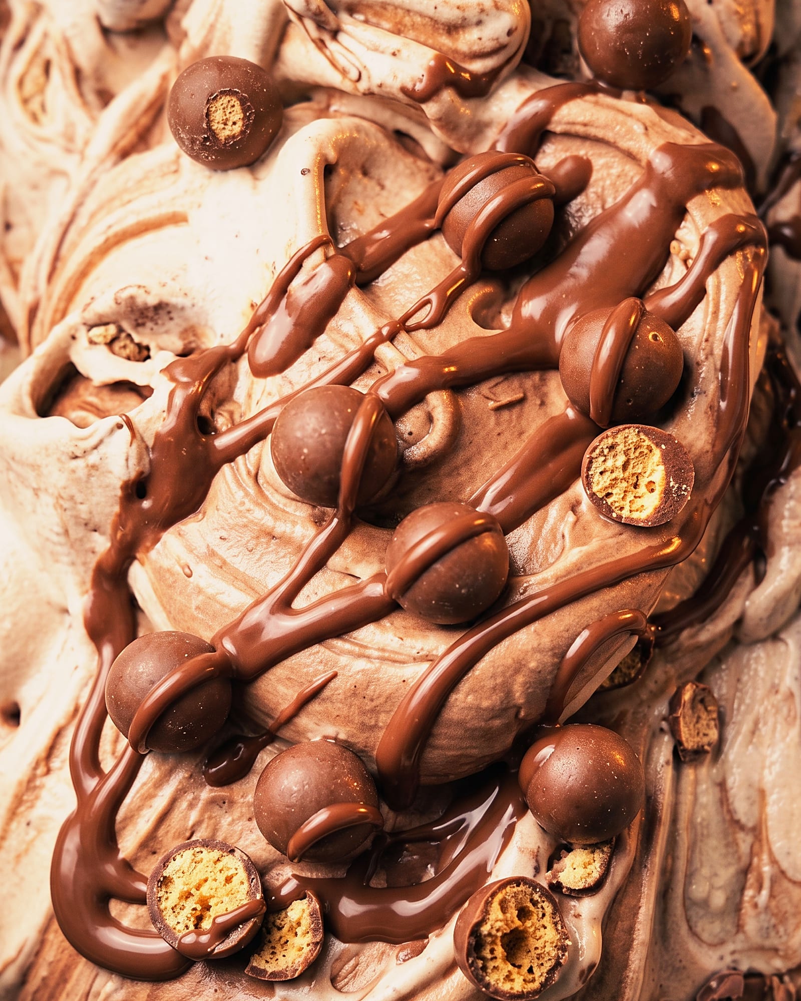 Maltesers — close-up van het ijs