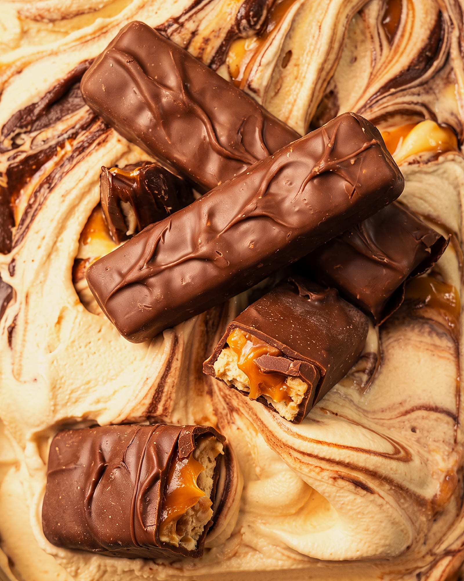 Snickers — close-up van het ijs