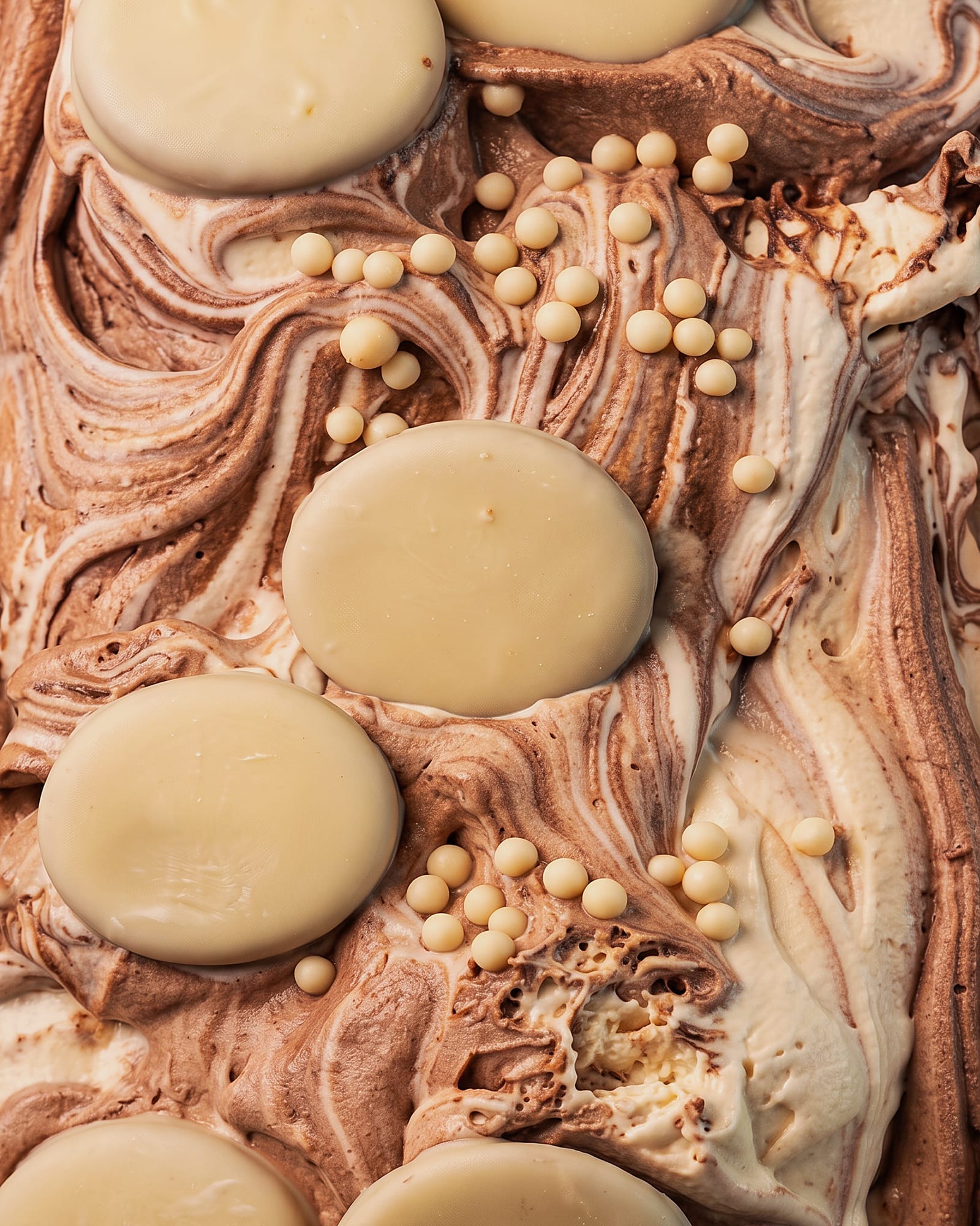 White chocolate Oreo — close-up van het ijs