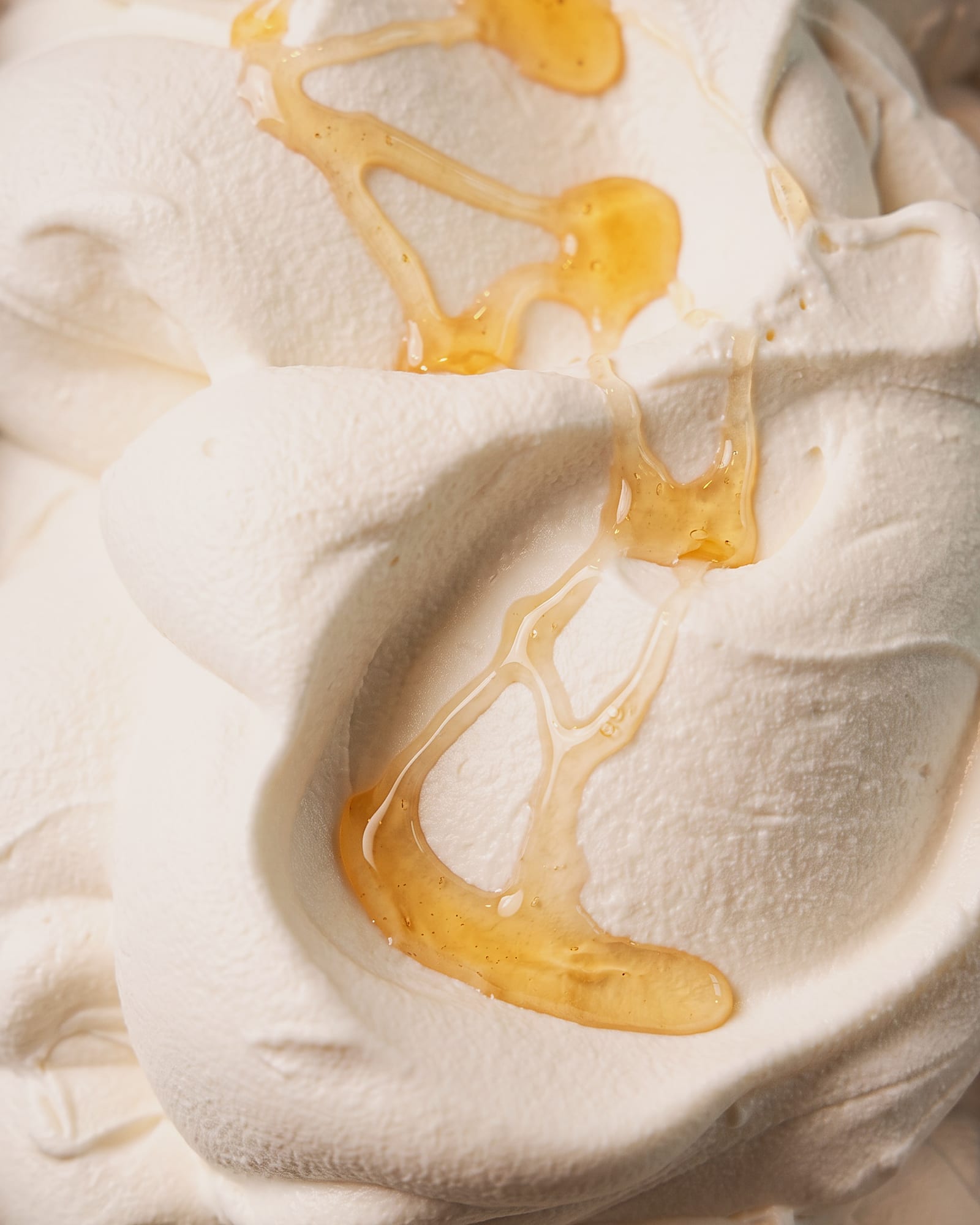 Yoghurt natuur — close-up van het ijs