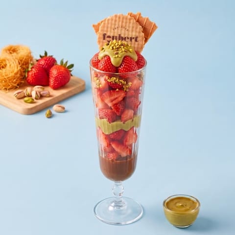 Dubai strawberry cup — blauwe skin