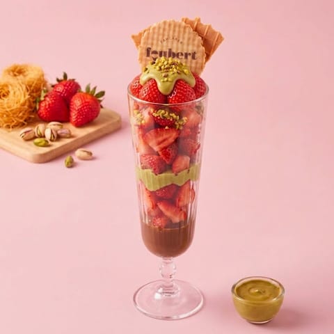 Dubai strawberry cup — roze skin