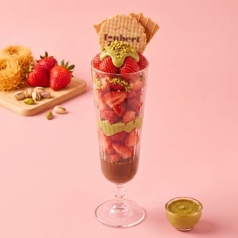 Dubai strawberry cup — tan skin