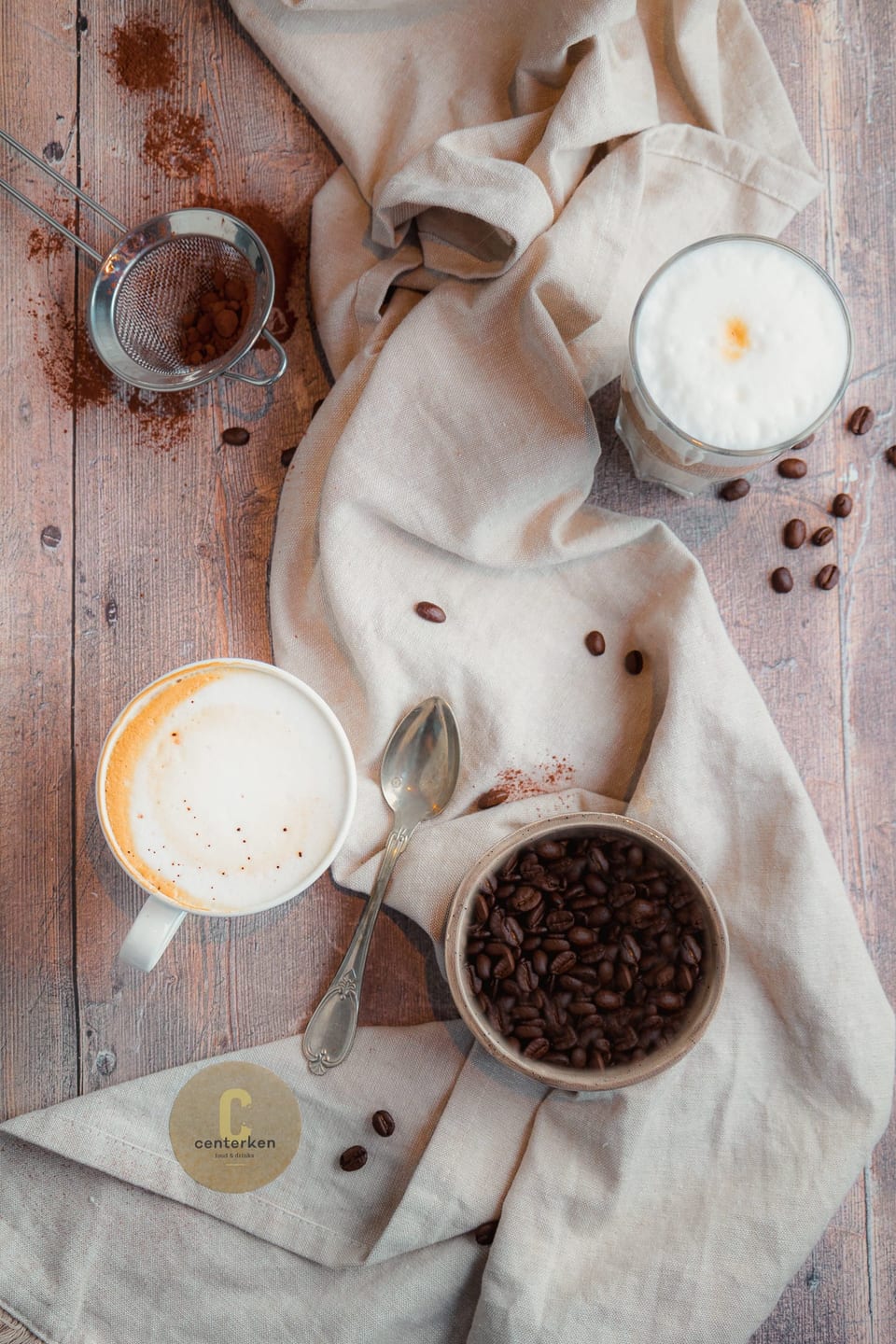 Cappuccino met koekjes