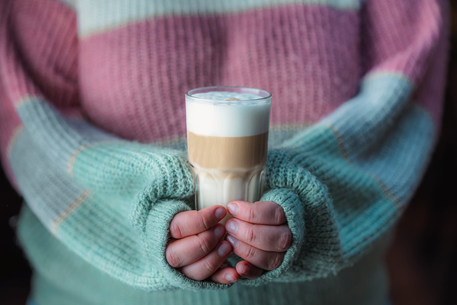 Latte macchiato in twee handen