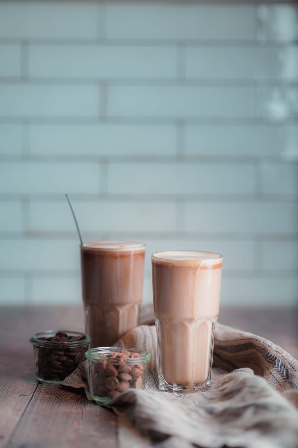 Twee milkshakes naast elkaar