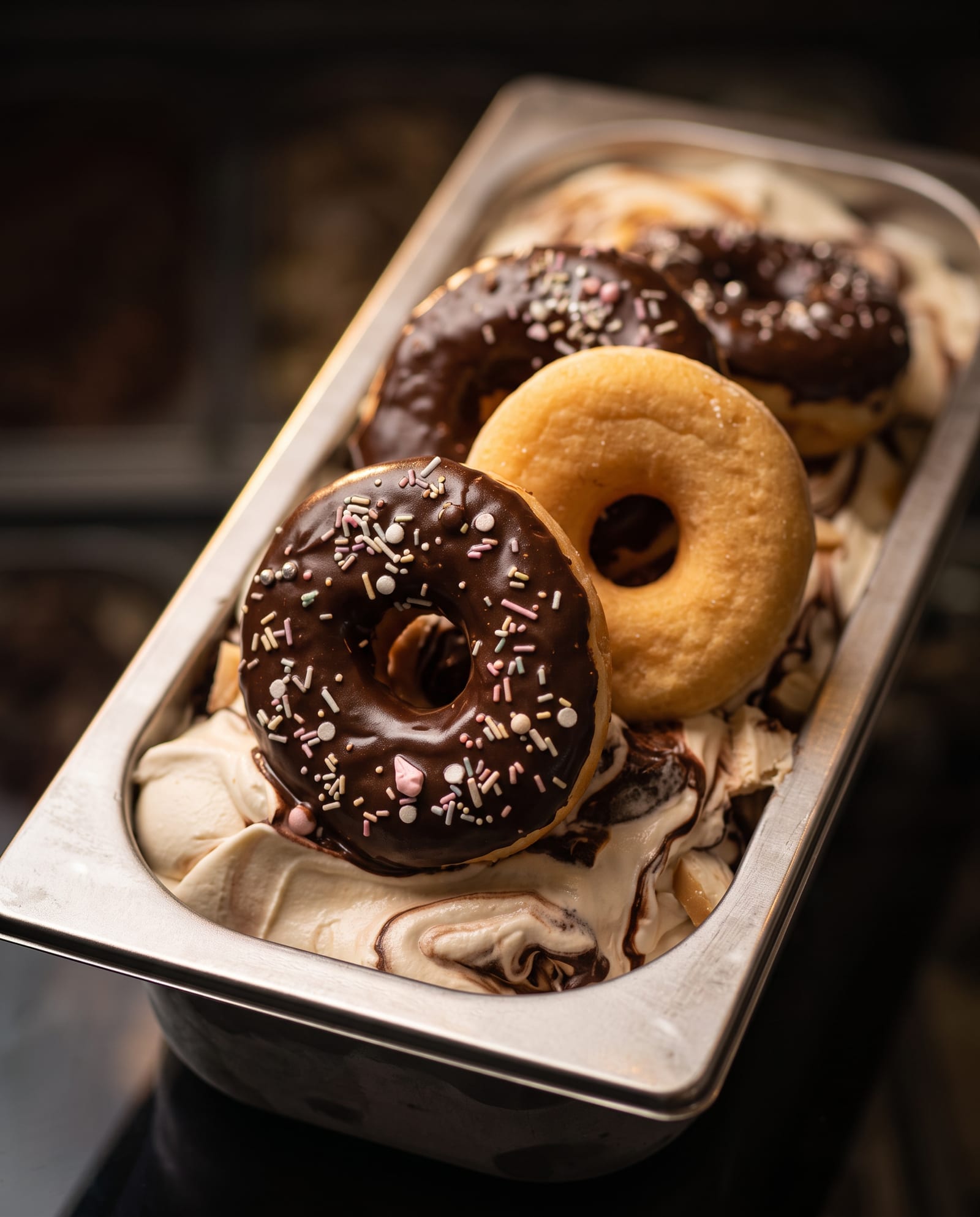 Donut — ijsbak in de toog