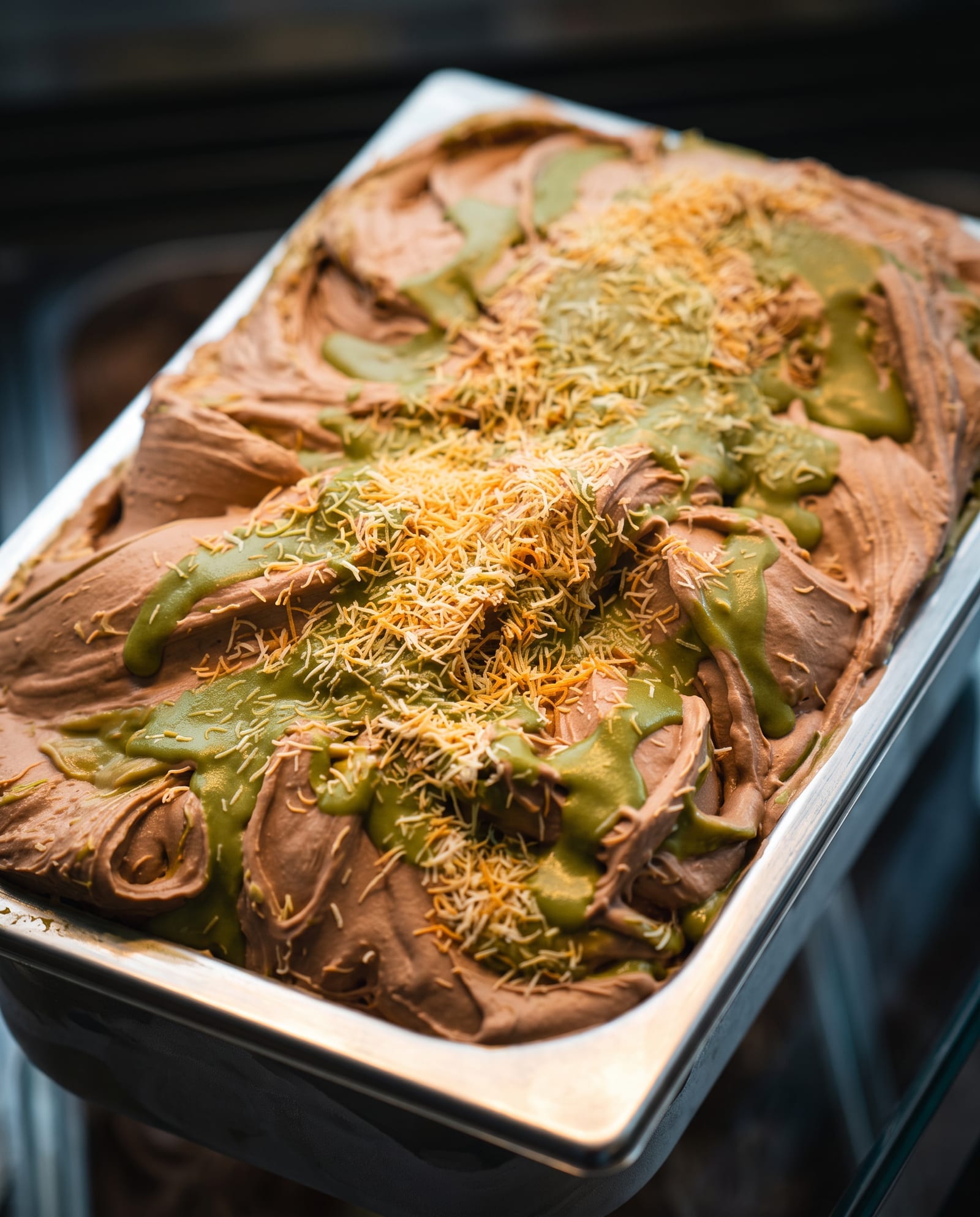 Dubai chocolate — ijsbak in de toog