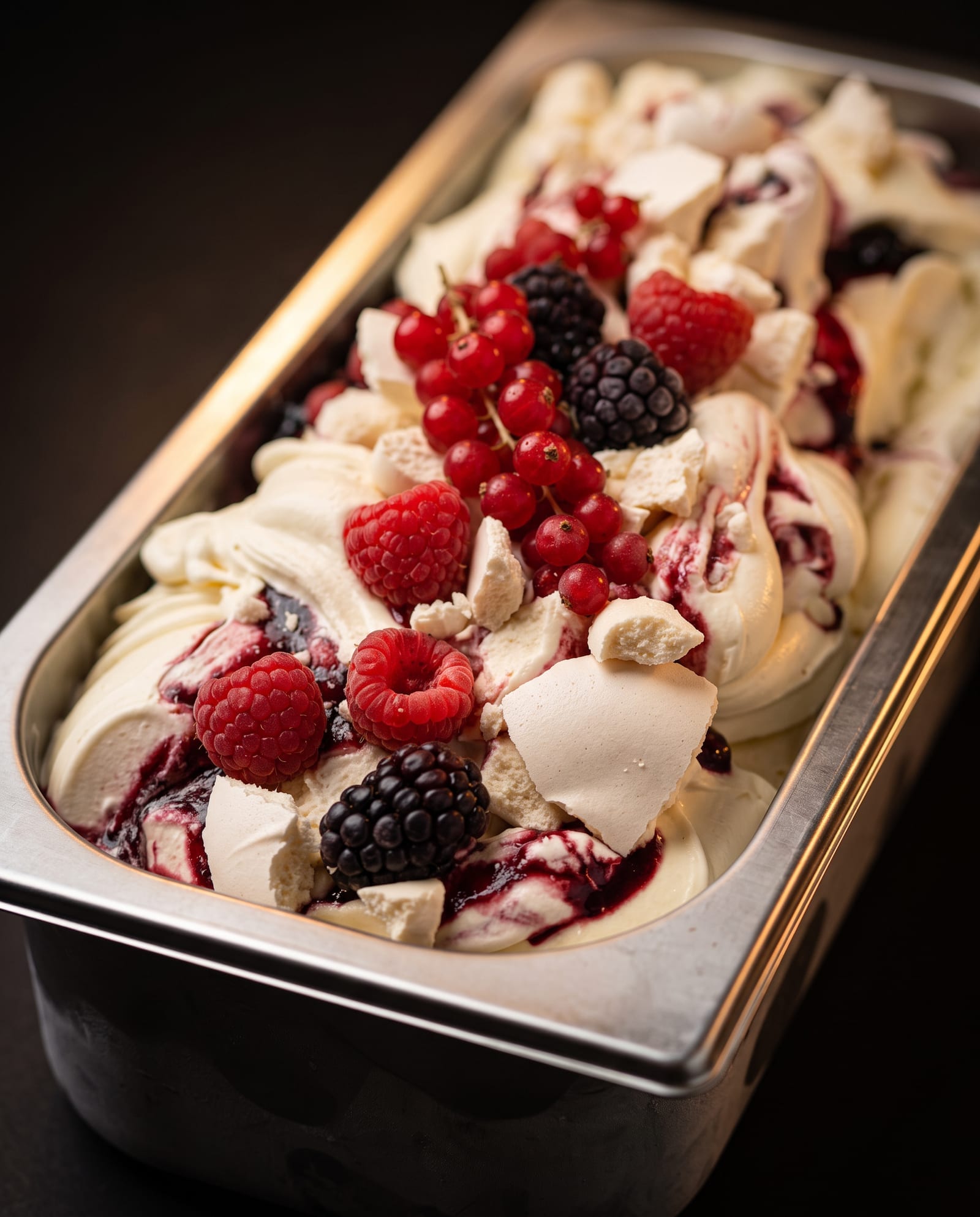 Pavlova bosvruchten — ijsbak in de toog
