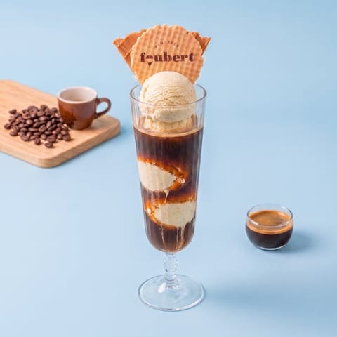 IJsglas café glacé — blauwe skin
