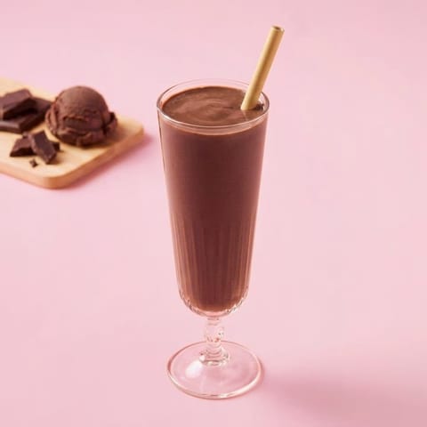 Milkshake fondantchocolade — roze skin