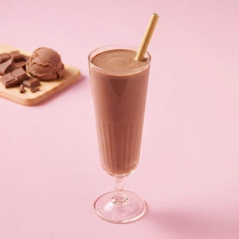 Milkshake melkchocolade — roze skin