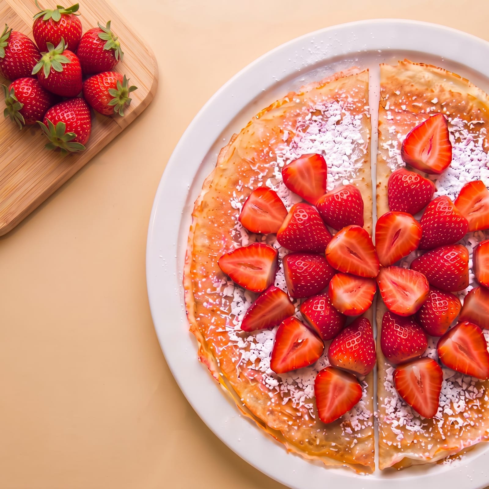 Pannenkoek met aardbei – skin beige