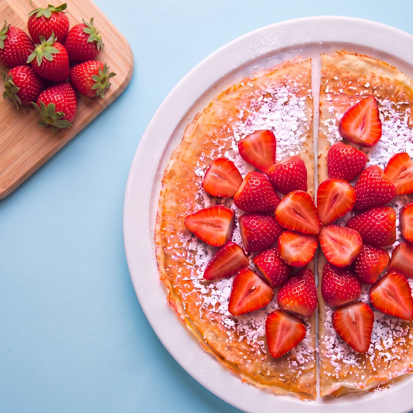 Pannenkoek met aardbei – skin blauw