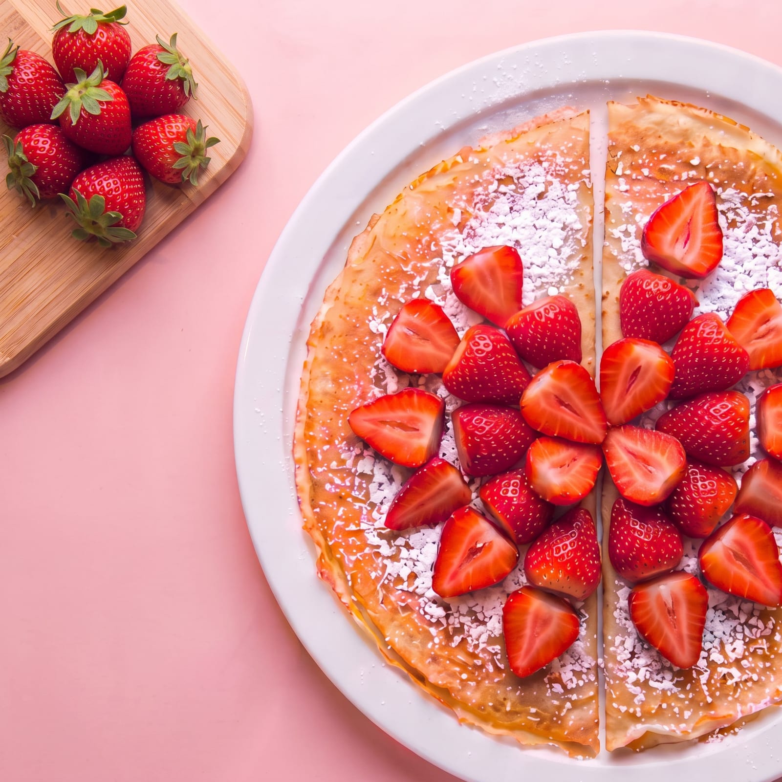 Pannenkoek met aardbei – skin roze