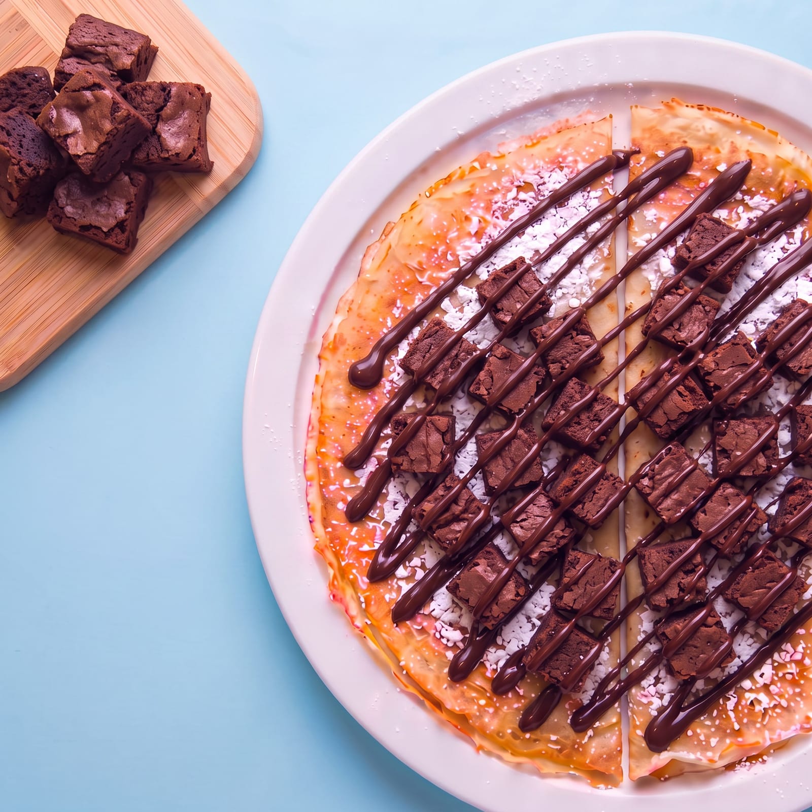 Pannenkoek met brownie – skin blauw