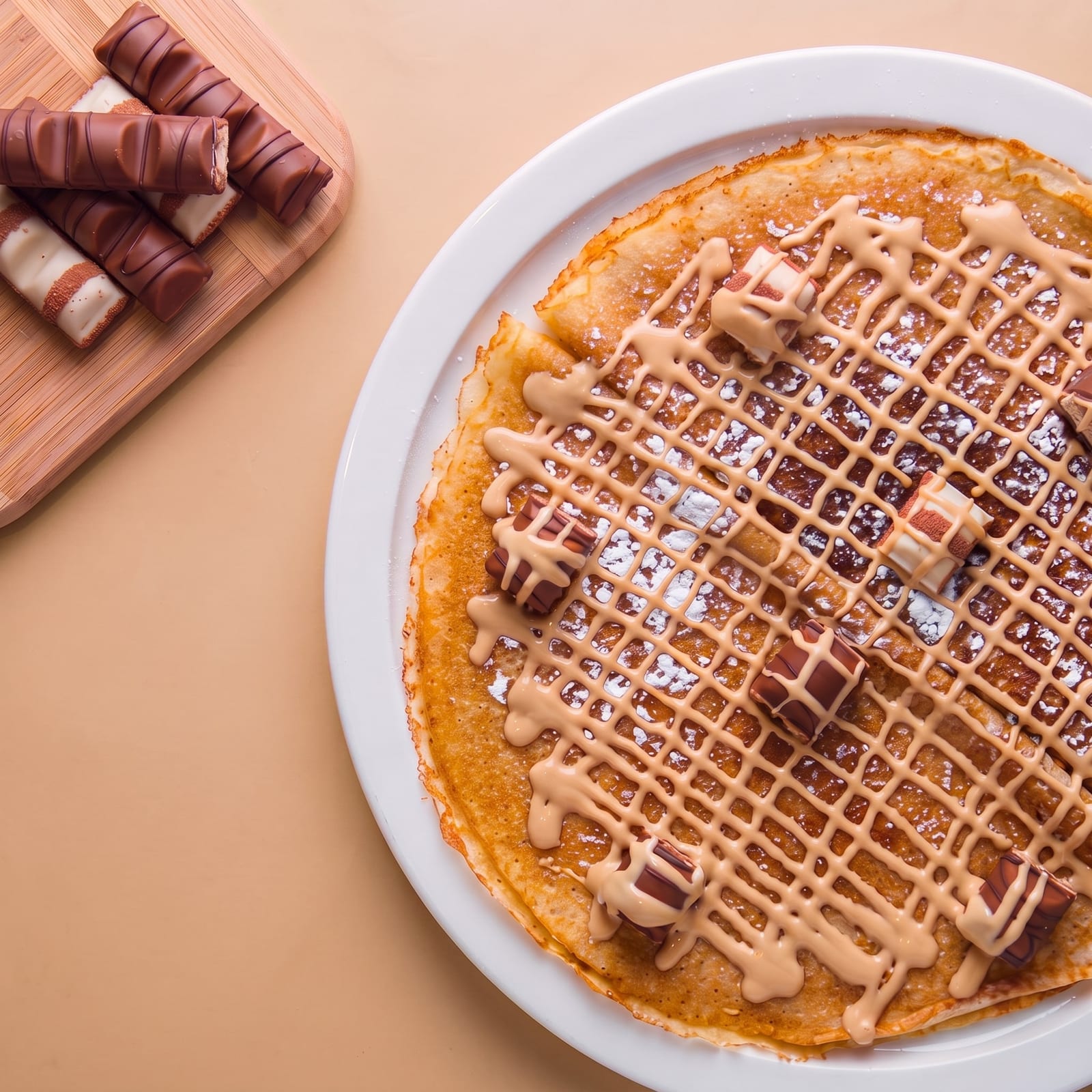 Pannenkoek met Kinder Bueno – skin beige