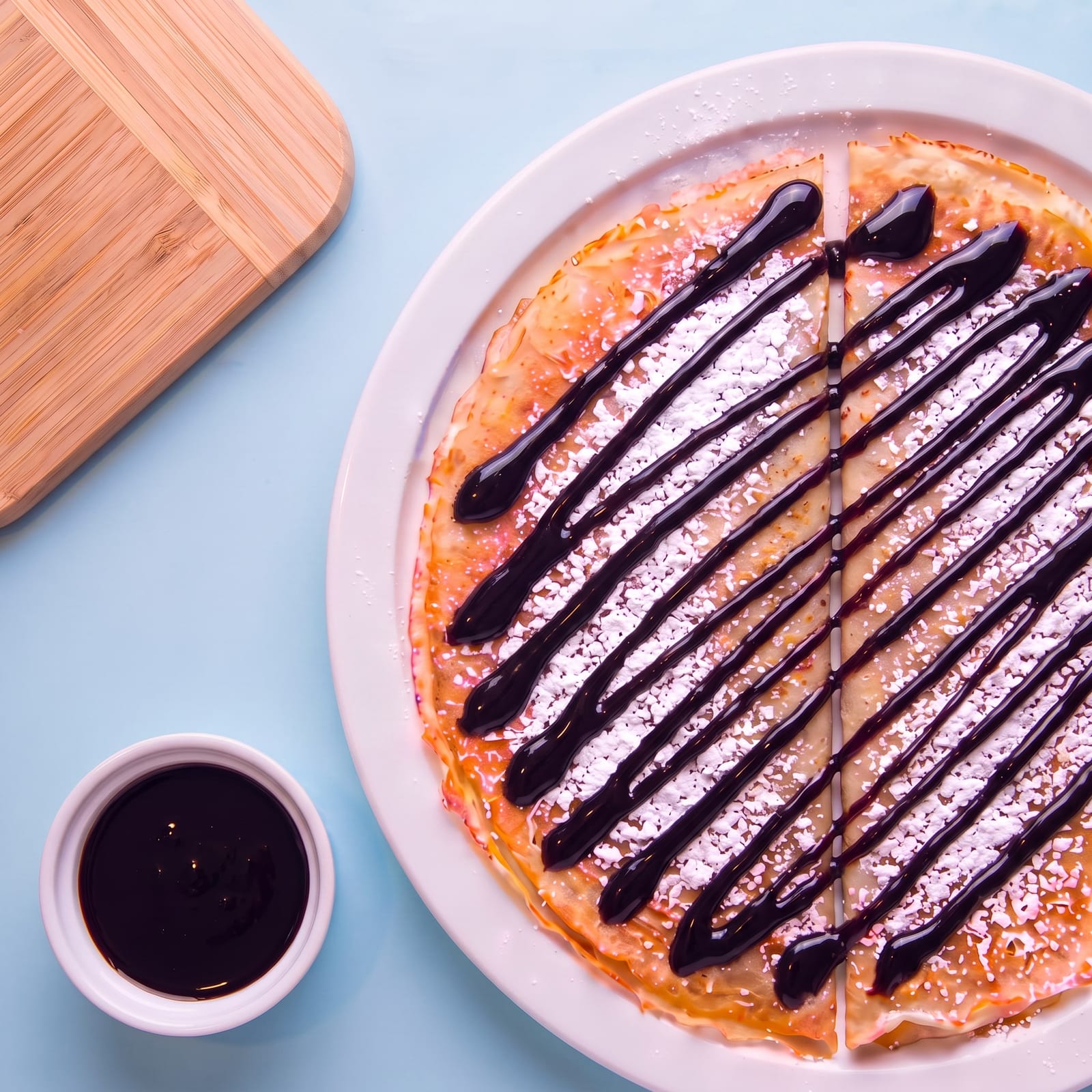 Pannenkoek met Luikse stroop – skin blauw