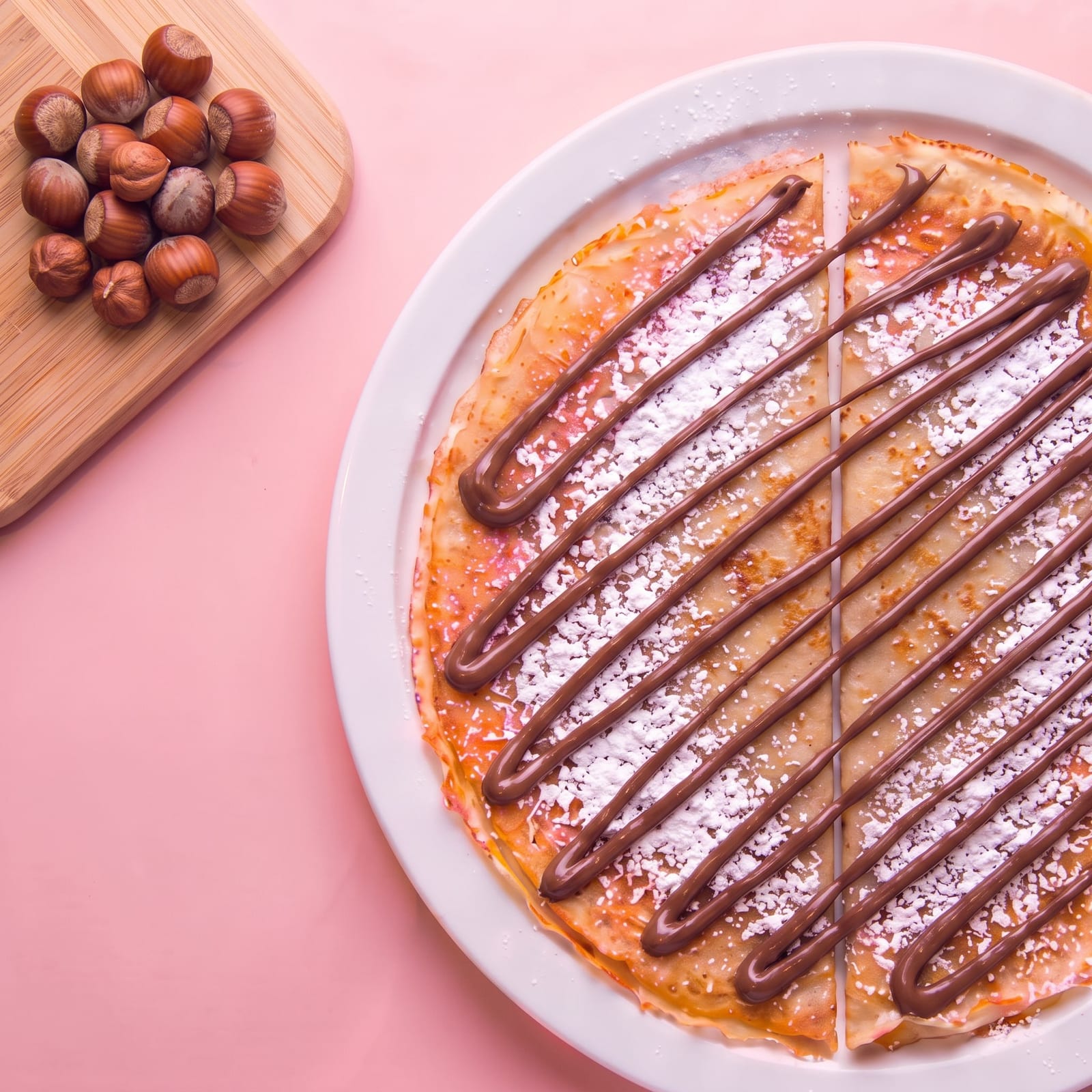 Pannenkoek met Nutella – skin roze
