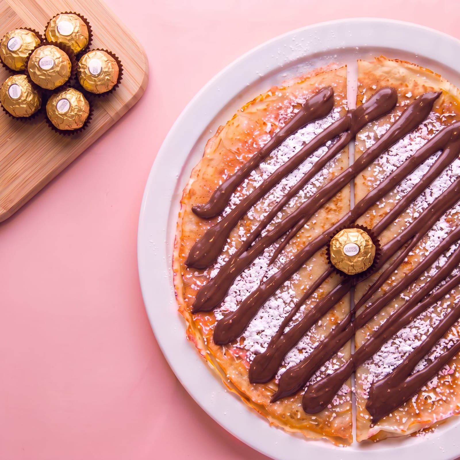 Pannenkoek met Foubert Rocher – skin roze
