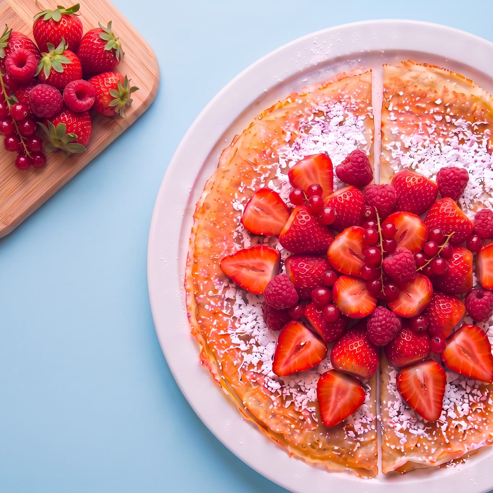 Pannenkoek met rode vruchten – skin blauw