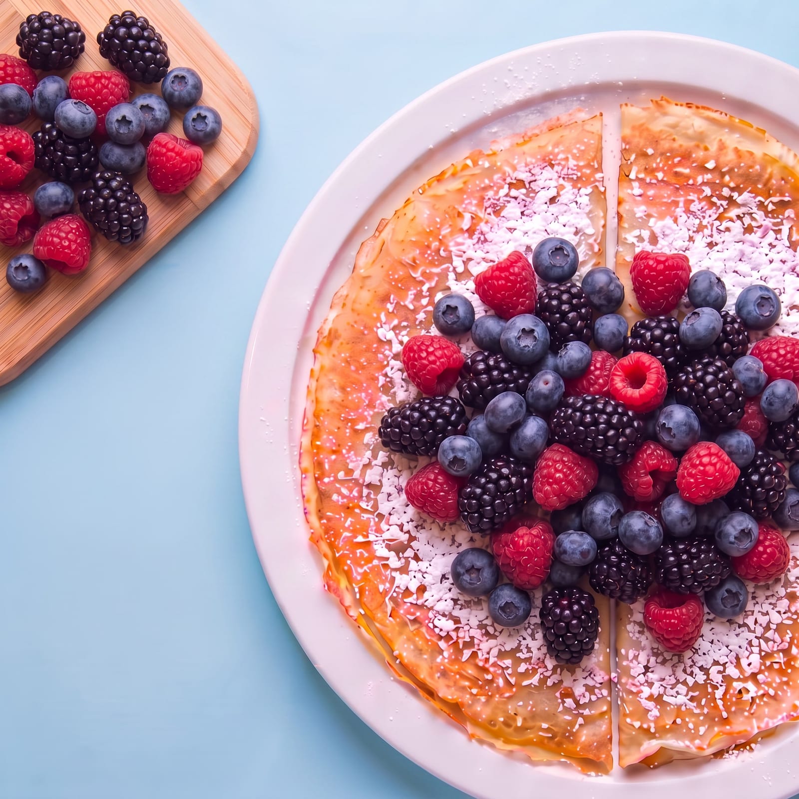 Pannenkoek met woudvruchten – skin blauw