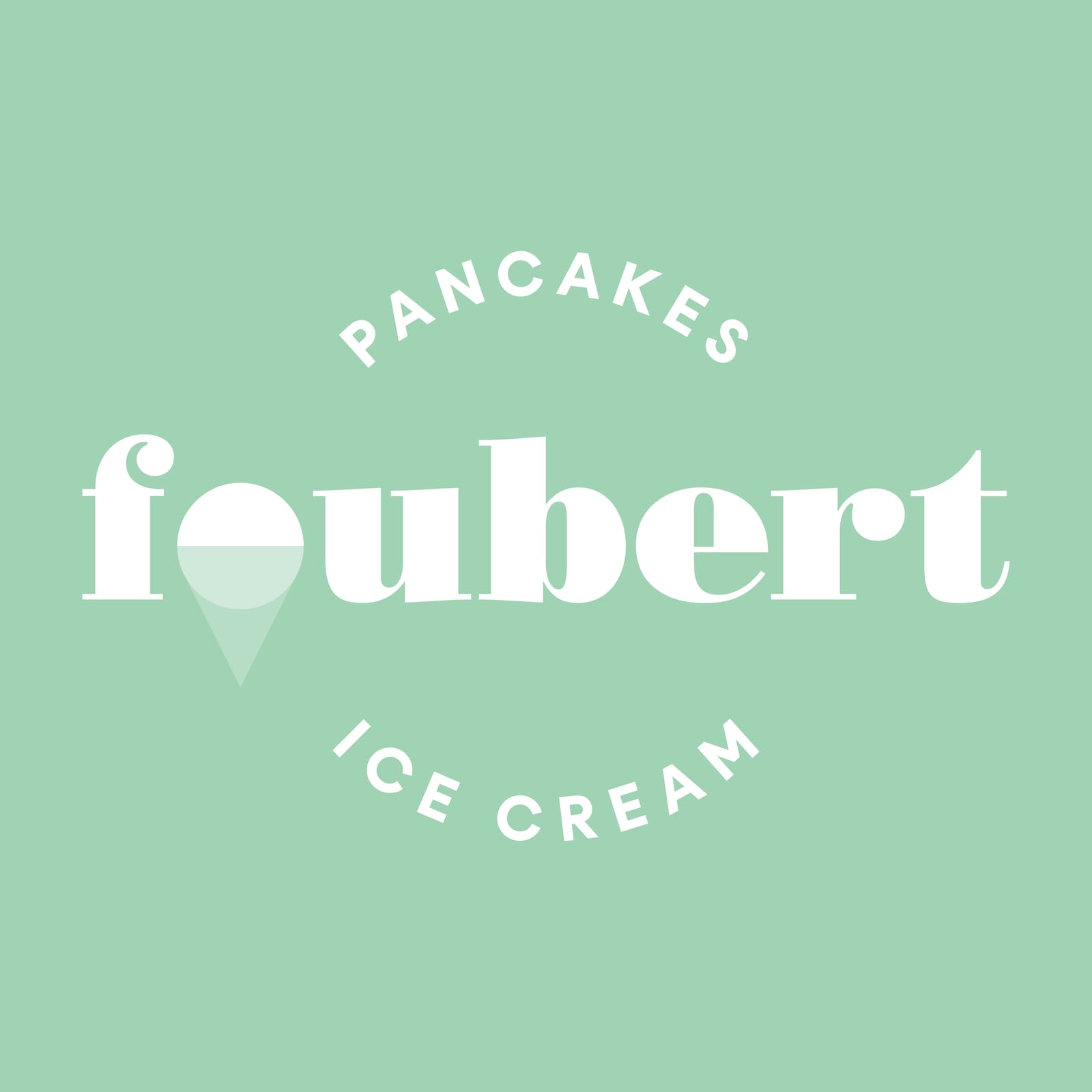 Foubert-badge op een groen vlak